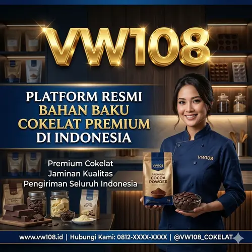 VW108: Platform Resmi Bahan Baku Cokelat Premium di Indonesia